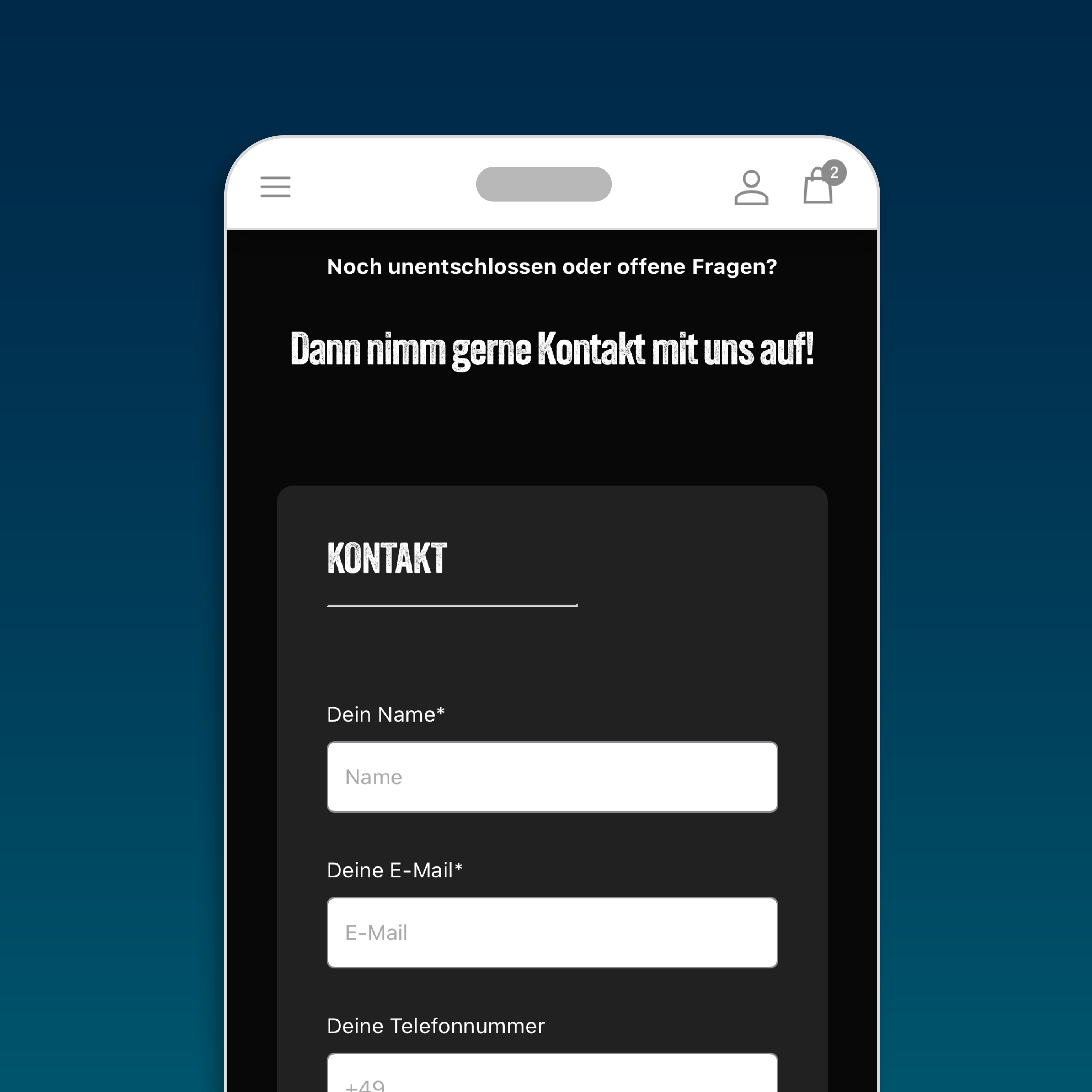 Customizable contact form